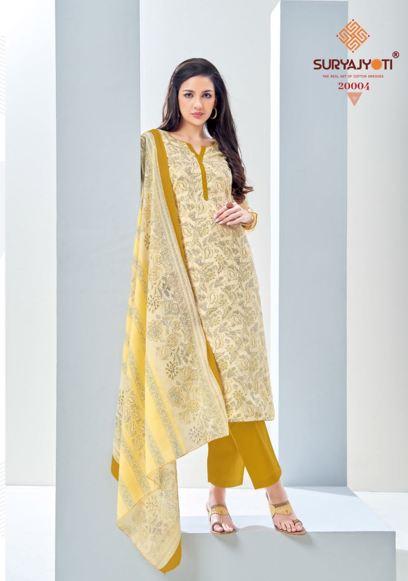 Suryajyoti Nargis Cotton Vol 20 Cotton Printed Regular Wear Salwar Suits