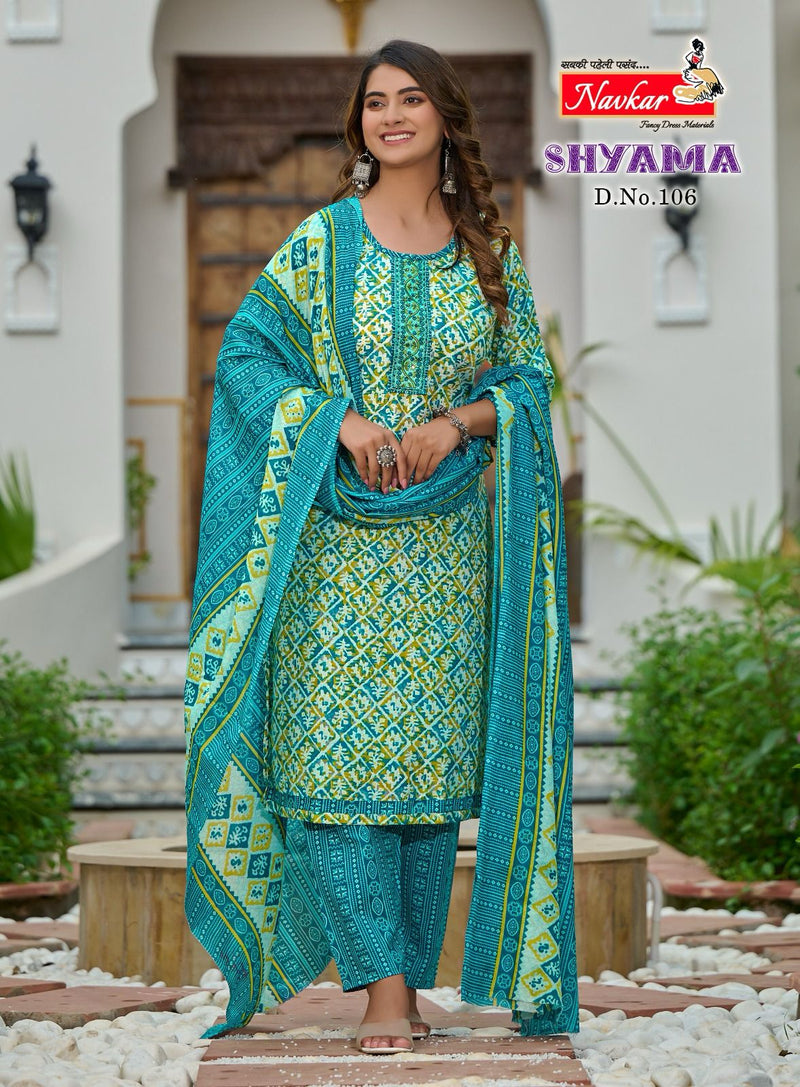 Navkar Shyama Vol 1 Cotton Printed Fancy Wear Kurti Collection