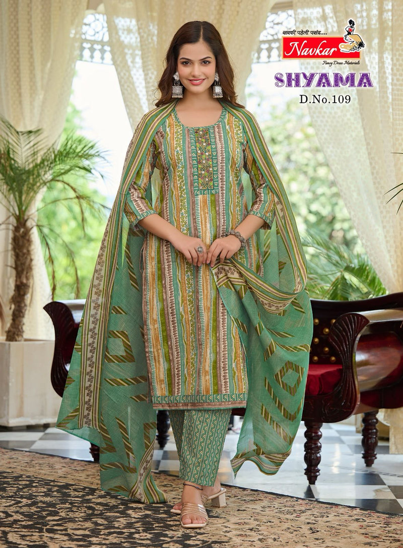 Navkar Shyama Vol 1 Cotton Printed Fancy Wear Kurti Collection