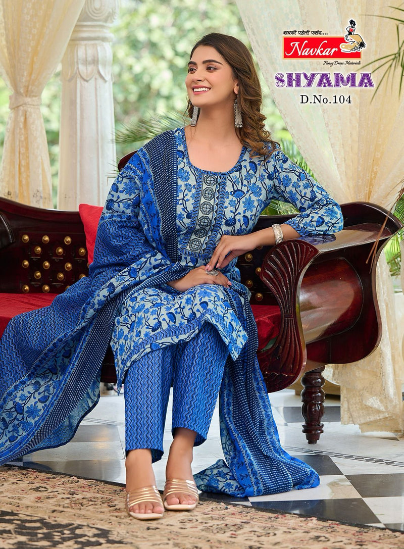 Navkar Shyama Vol 1 Cotton Printed Fancy Wear Kurti Collection