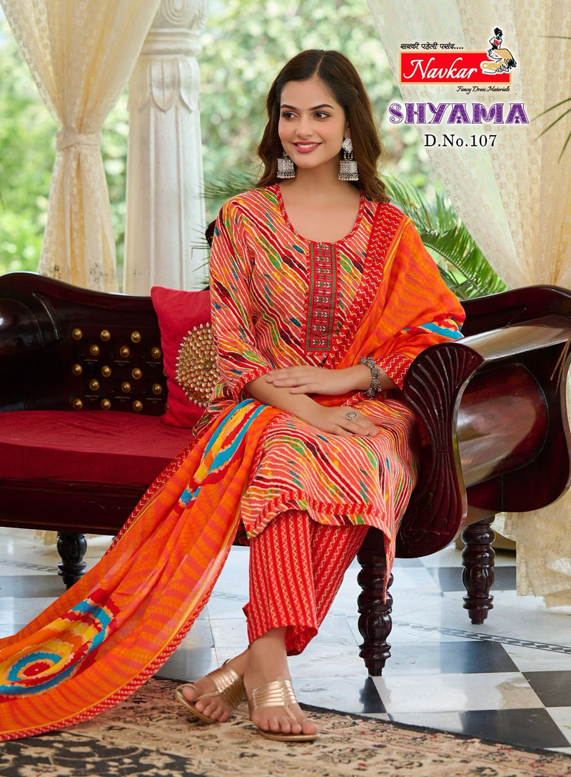 Navkar Shyama Vol 1 Cotton Printed Fancy Wear Kurti Collection