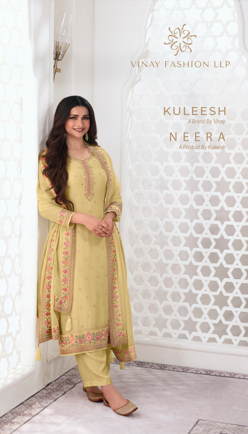 Vinay Fashion Kuleesh Neera Jacquard Embroidered Heavy Suits Collection