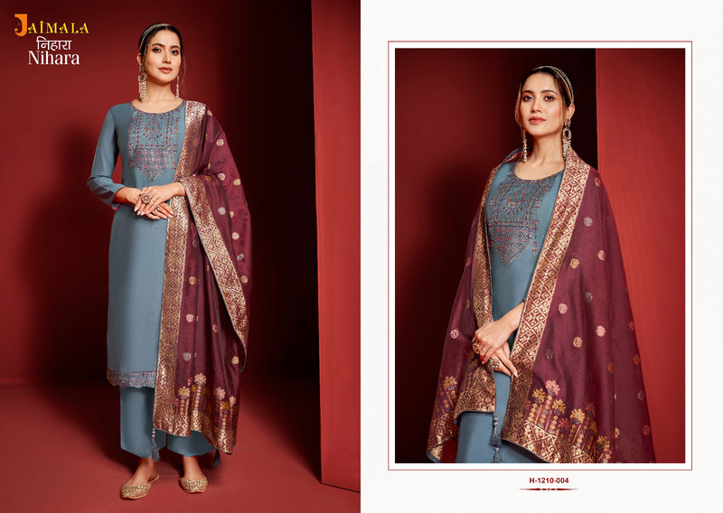 Alok Suits Jaimala Nihara Viscose Embroidery Work Salwar Suits Collection