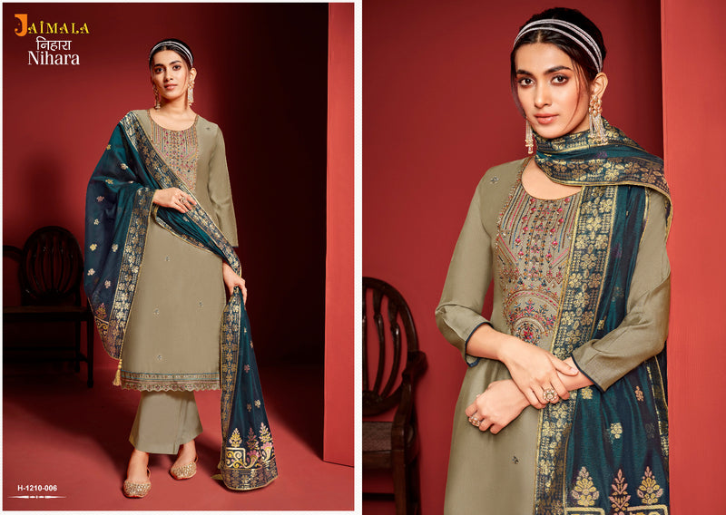 Alok Suits Jaimala Nihara Viscose Embroidery Work Salwar Suits Collection