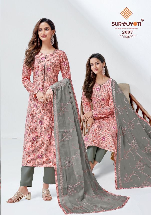 Suryajyoti Nisha Vol 2 Cambric Cotton Foil & Khadi Print Fancy Salwar Suits