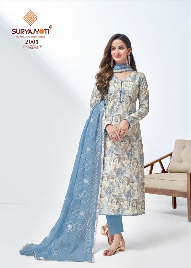 Suryajyoti Nisha Vol 2 Cambric Cotton Foil & Khadi Print Fancy Salwar Suits