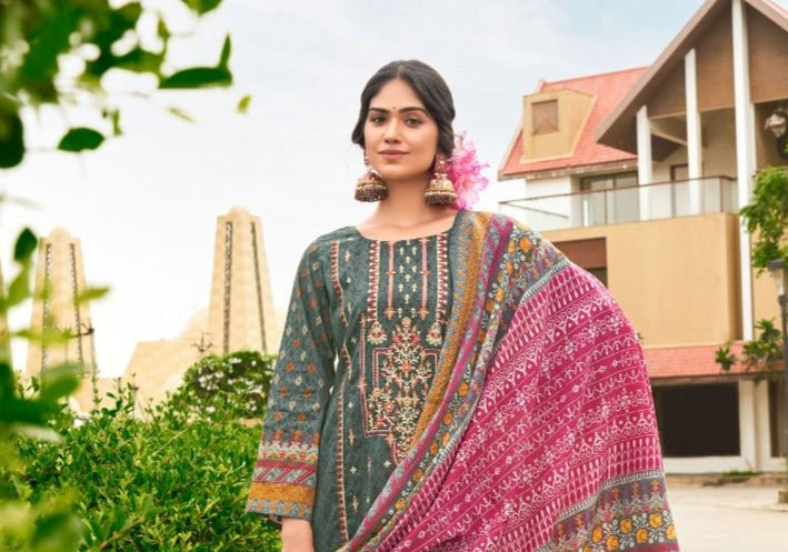 Cosmos Fashion Noor Embroidered Vol 2 Lawn Cotton Beautiful Suits