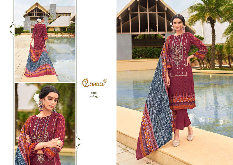 Cosmos Fashion Noor Embroidered Vol 2 Lawn Cotton Beautiful Suits