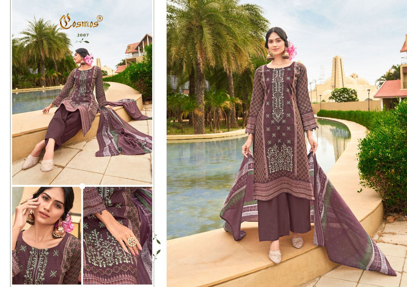 Cosmos Fashion Noor Embroidered Vol 2 Lawn Cotton Beautiful Suits