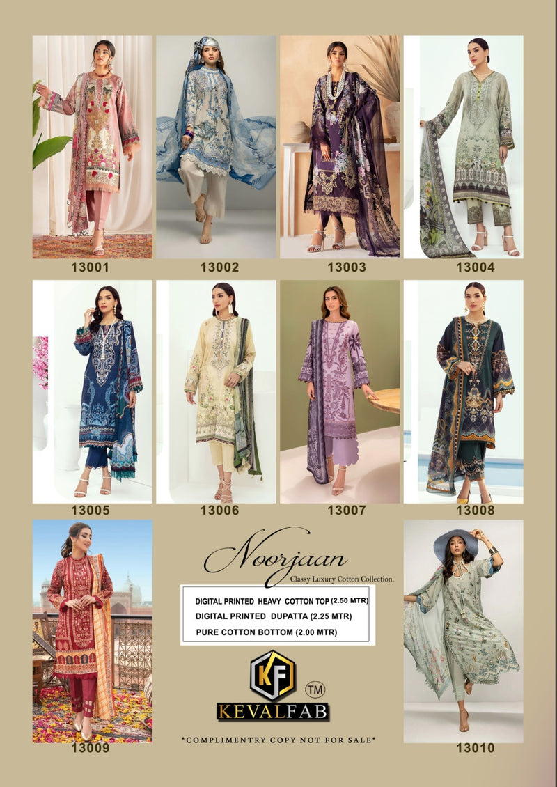 Keval Fab Noor Jaan Vol 13 Cotton Karachi Style Printed Designer Salwar Kameez