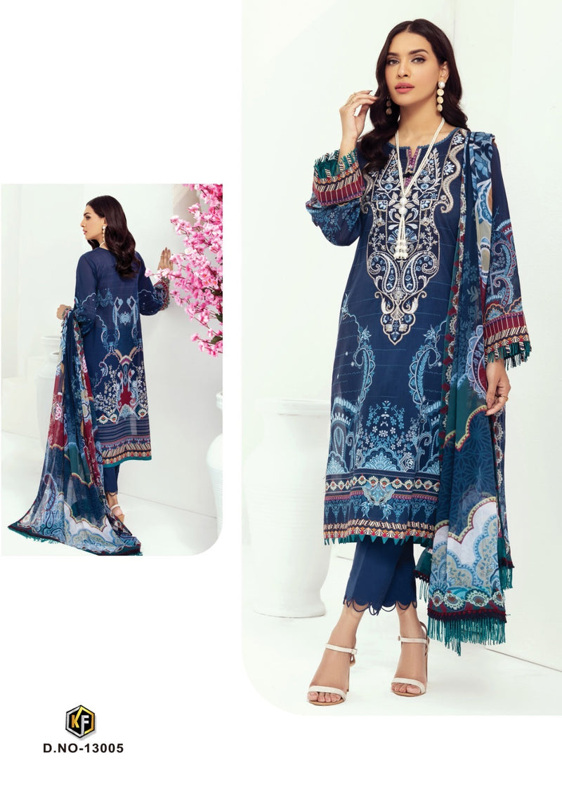 Keval Fab Noor Jaan Vol 13 Cotton Karachi Style Printed Designer Salwar Kameez