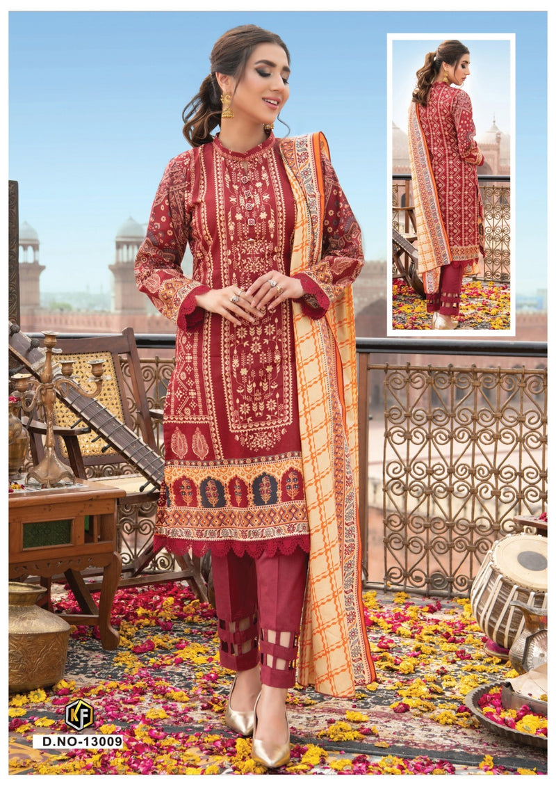 Keval Fab Noor Jaan Vol 13 Cotton Karachi Style Printed Designer Salwar Kameez