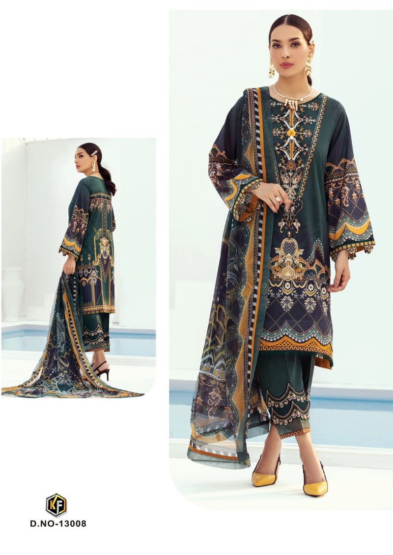 Keval Fab Noor Jaan Vol 13 Cotton Karachi Style Printed Designer Salwar Kameez