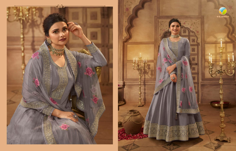 Vinay Fashion Kaseesh Noor Mahal Hitlist Silk Jacquard With Heavy Embroidery Designer Suits