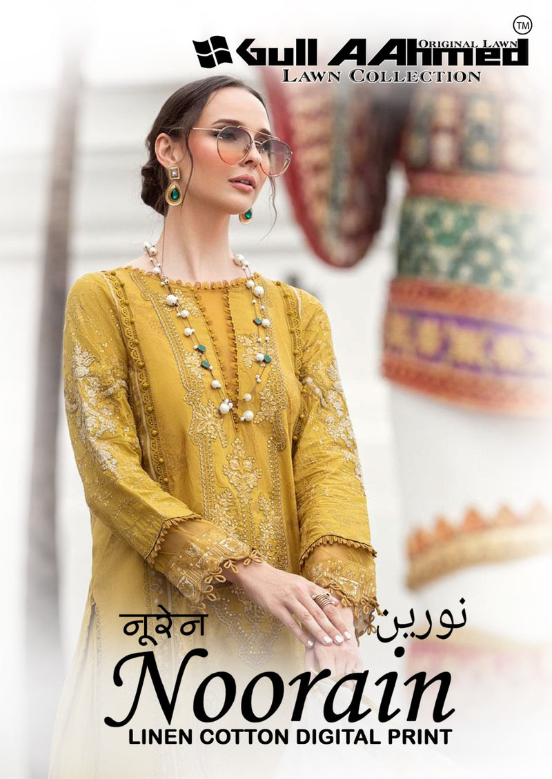 Gull Aahmed Noorain Linen Cotton Digital Karachi Print Salwar Kameez