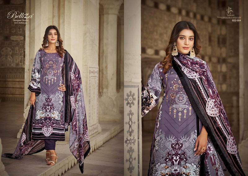 Belliza Designer Studio Nooriyat Crepe With Exclusive Embroidery Suit Collection