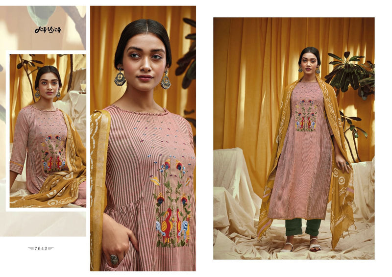 Jay Vijay Numaish Cotton Lining With Fancy Embroidery Work Suits