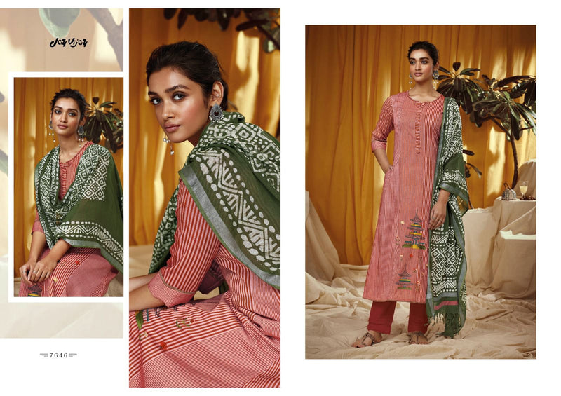 Jay Vijay Numaish Cotton Lining With Fancy Embroidery Work Suits