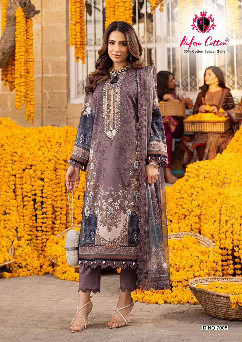 Nafisa Cotton Andaaz Karachi Suits Vol 7 Cotton Printed Pakistani Suit