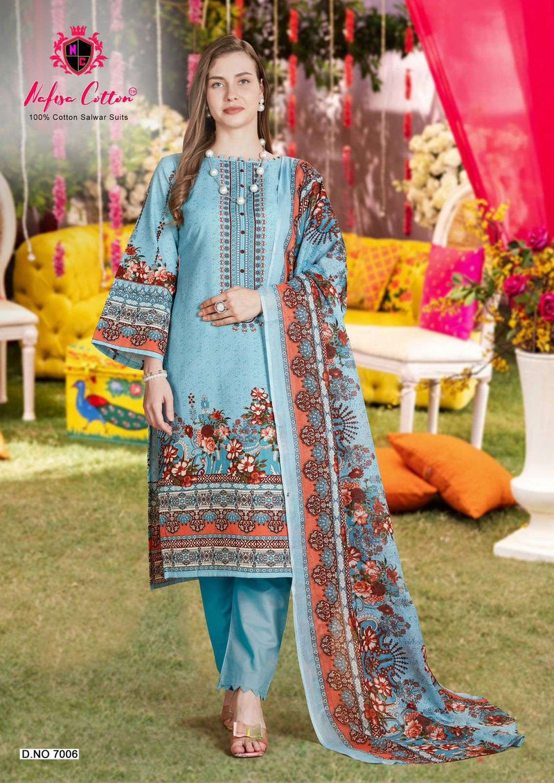 Nafisa Cotton Andaaz Karachi Suits Vol 7 Cotton Printed Pakistani Suit