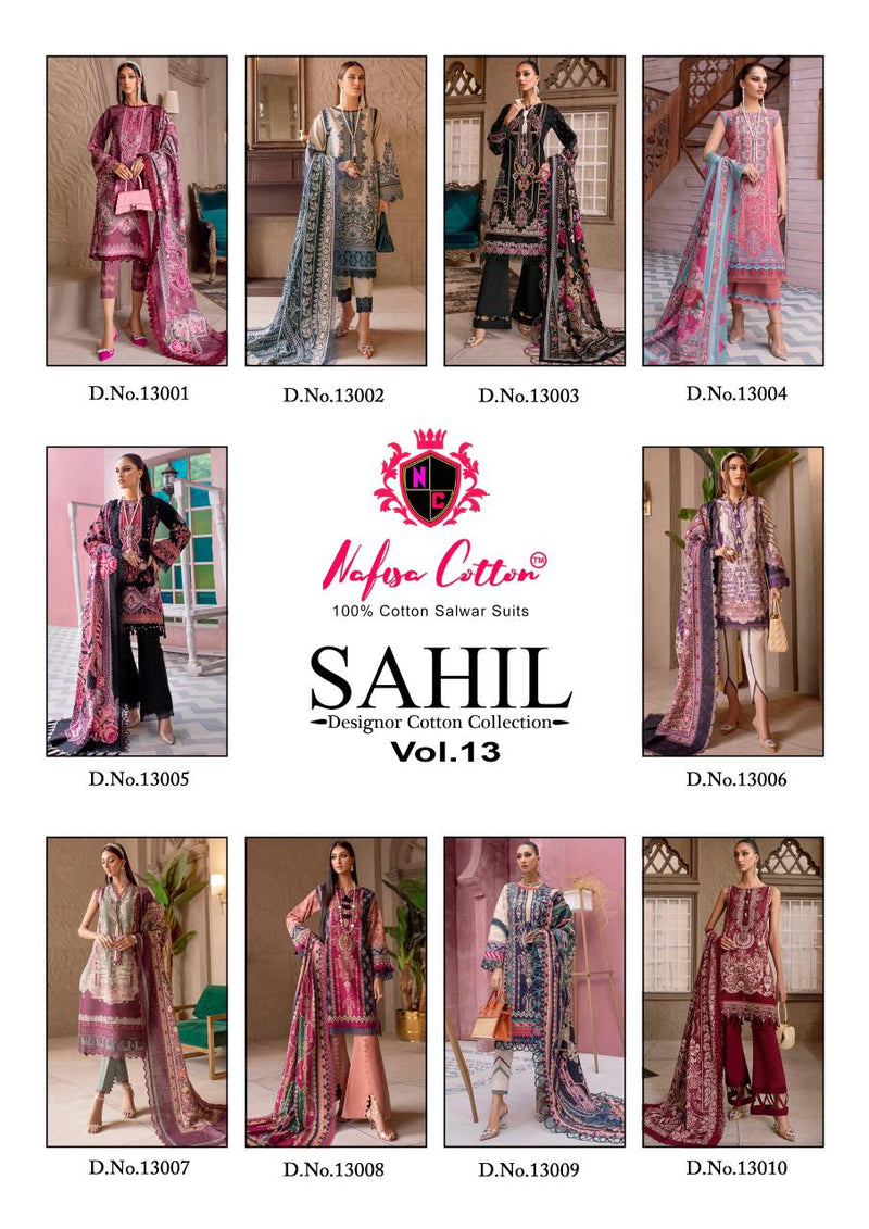 Nafisha Cotton Sahil Vol 10 Pure Cotton Karachi Printed Daily Wear Salwar Suit