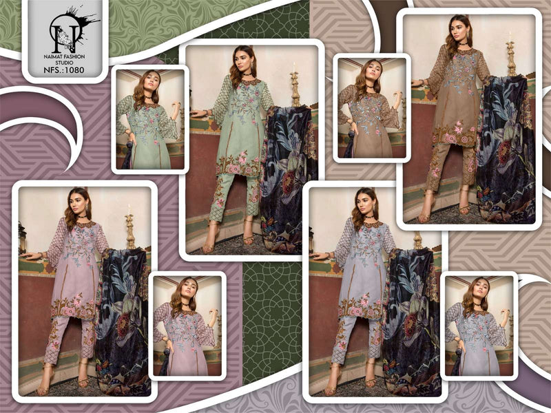 Naimat Fashion Nfs 1080 Faux Georgette Heavy Work Pret Kurti