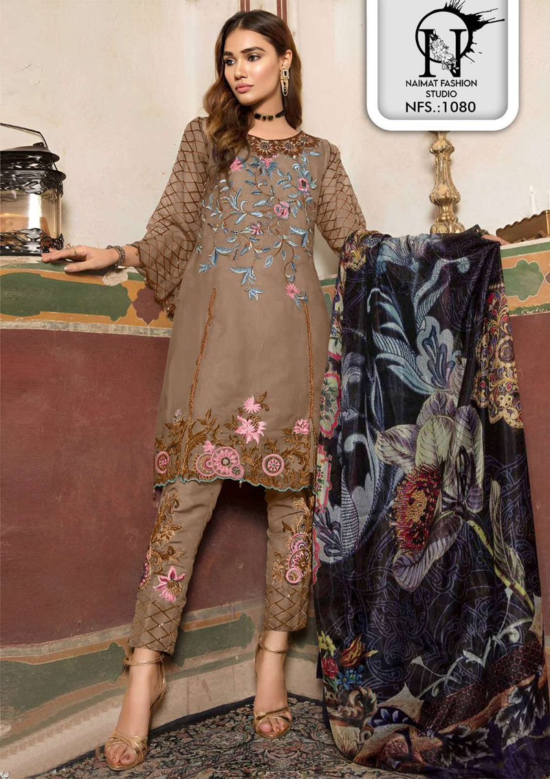 Naimat Fashion Nfs 1080 Faux Georgette Heavy Work Pret Kurti