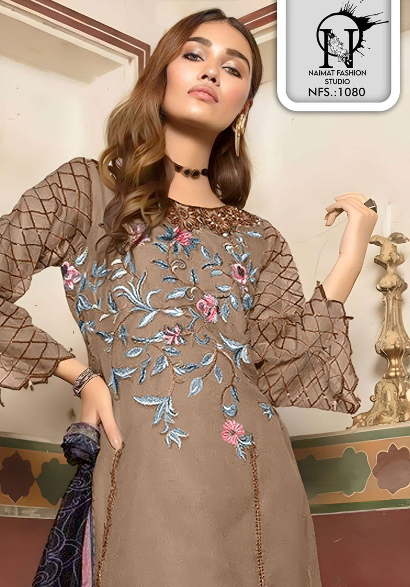 Naimat Fashion Nfs 1080 Faux Georgette Heavy Work Pret Kurti