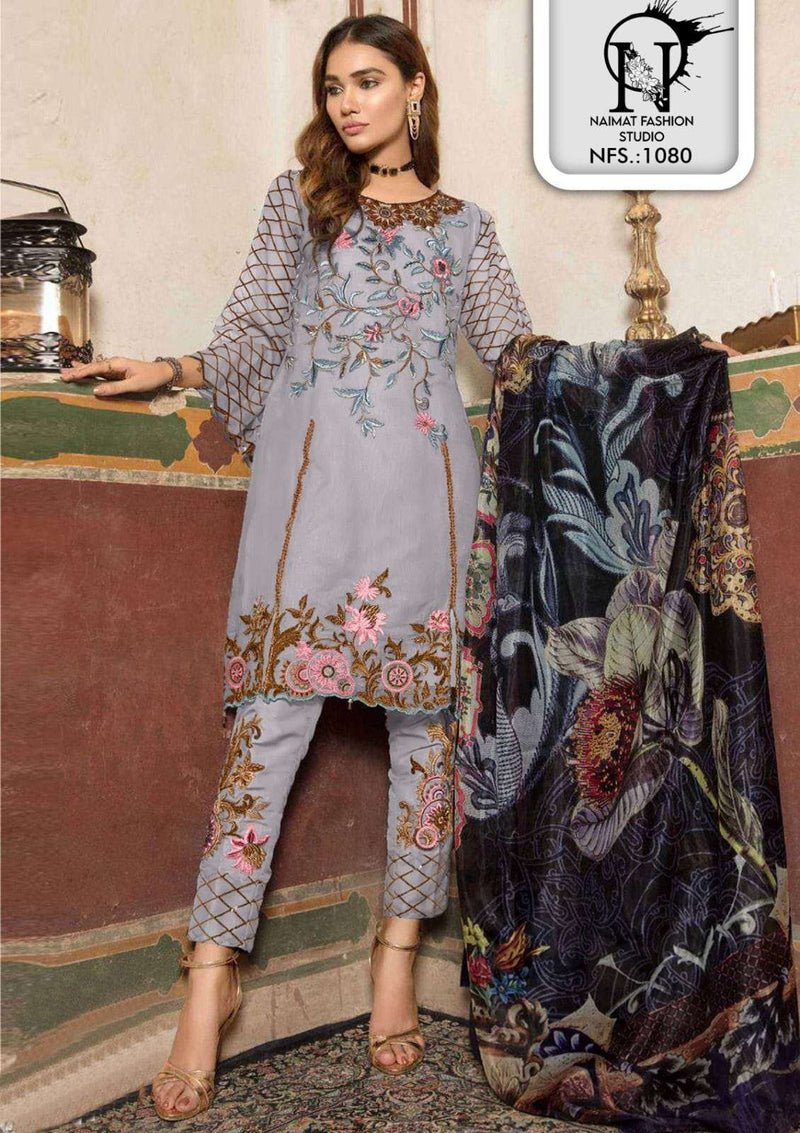 Naimat Fashion Nfs 1080 Faux Georgette Heavy Work Pret Kurti