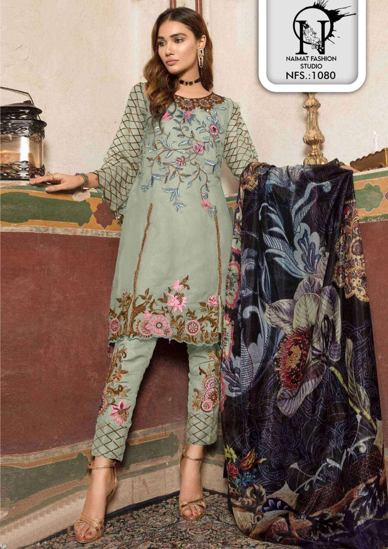 Naimat Fashion Nfs 1080 Faux Georgette Heavy Work Pret Kurti