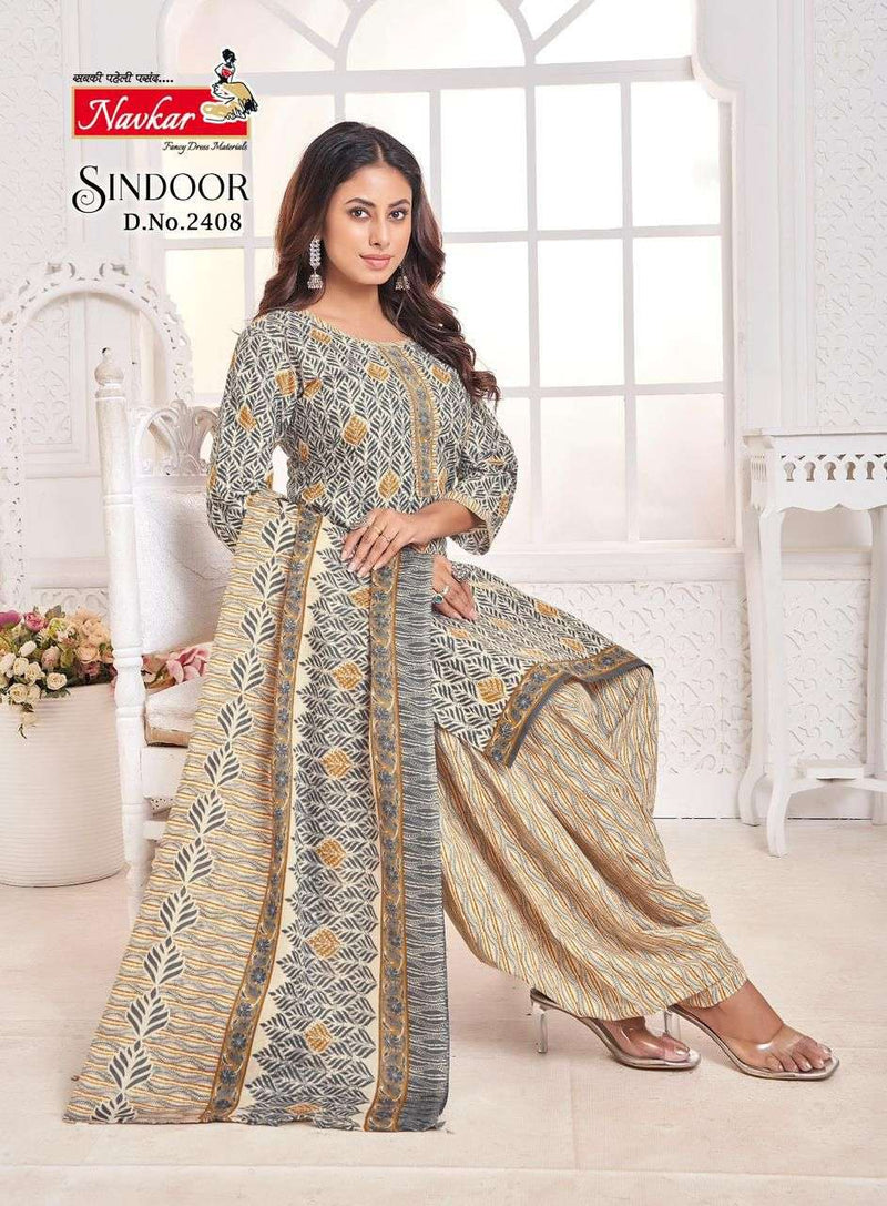 Navkar Sindoor Vol 24 Cotton Printed Digital Embroidery Designer Patiyala Salwar Suit