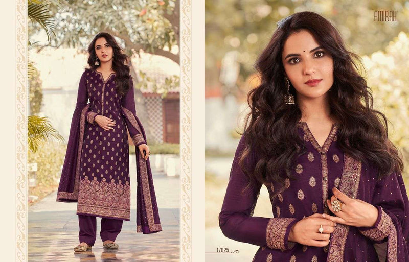 Amirah Niharika Jacquard Heavy Embroidery Designer Party Wear Suits