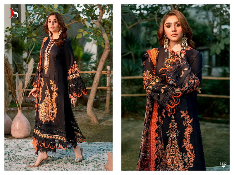 Deepsy Suits Firdous Ombre Embroidered Vol 2 Cotton Heavy Self Embroidery Patch Designer Pakistani Salwar Suits