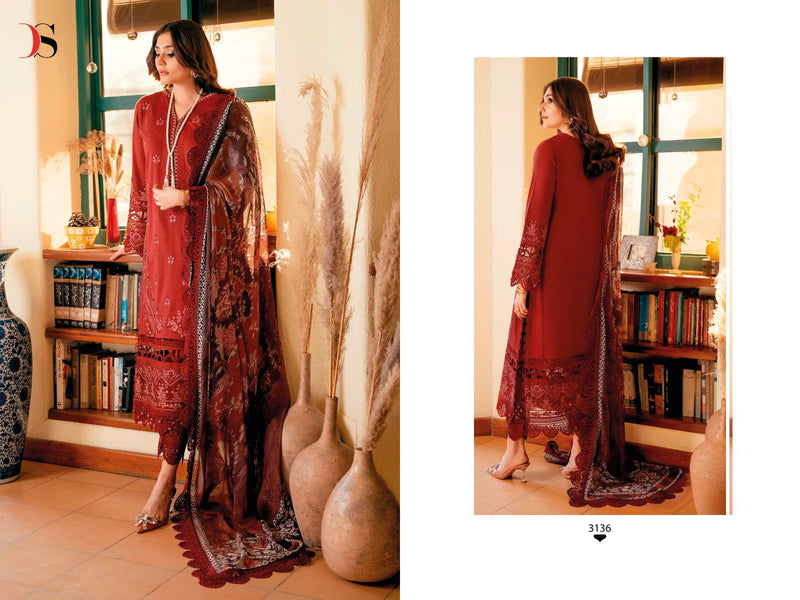 Deepsy Suits Firdous Ombre Embroidered Vol 2 Cotton Heavy Self Embroidery Patch Designer Pakistani Salwar Suits