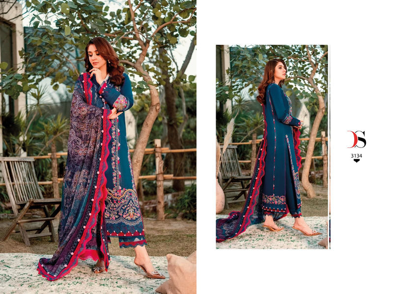 Deepsy Suits Firdous Ombre Embroidered Vol 2 Cotton Heavy Self Embroidery Patch Designer Pakistani Salwar Suits