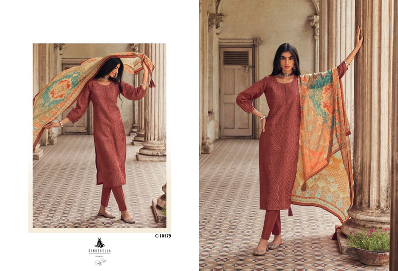 Cinderella Orabel Silk Fancy Embroidery Designer Salwar Suits