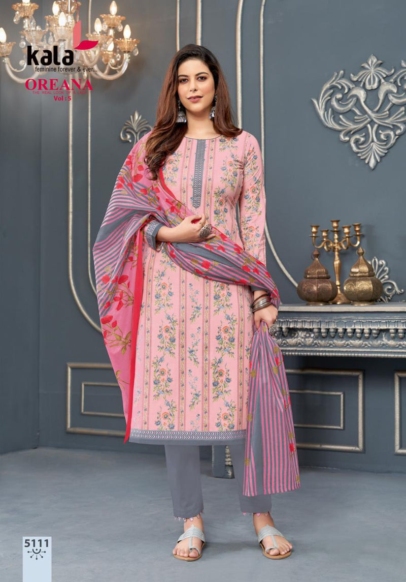 Kala Fashion Oreana Vol 5 Cotton Printed Fancy Salwar Suit Collection