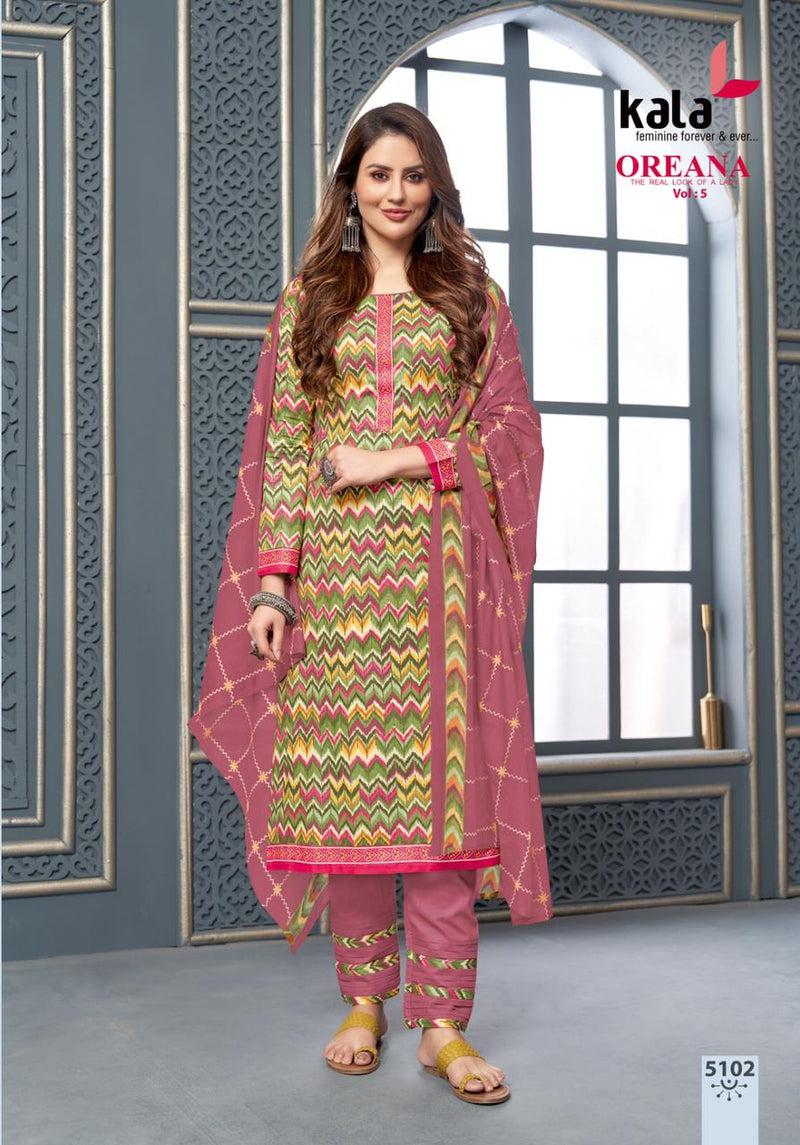 Kala Fashion Oreana Vol 5 Cotton Printed Fancy Salwar Suit Collection