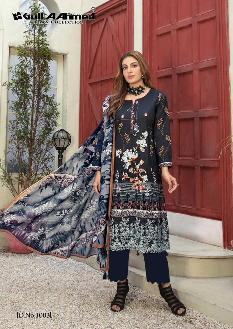 Gull Aahmed Oriana Lawn Cotton Self Embroidery Work Exclusive Salwar Kameez