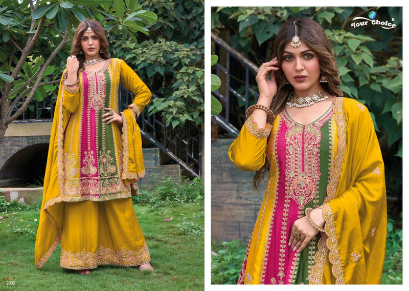 Your Choice Orra Vol 2 Chinon With Heavy Embroidery Readymade Suit