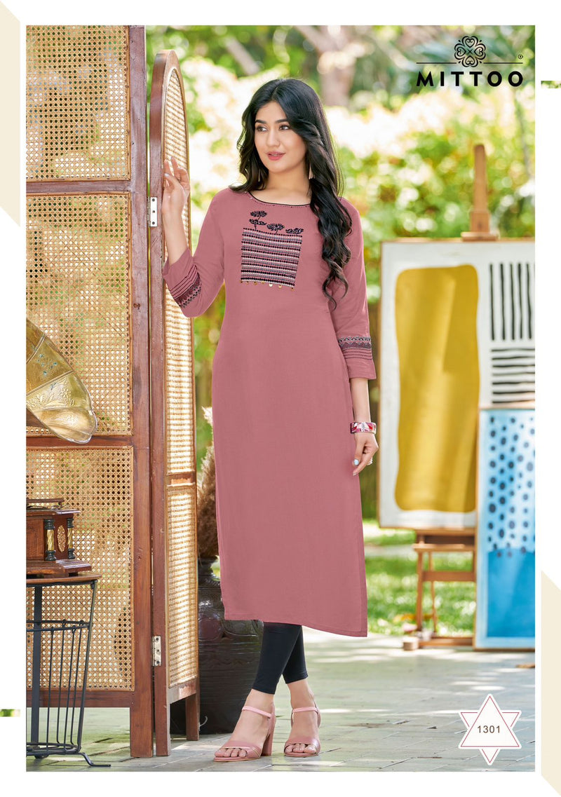 Mittoo Palak Vol 35 Rayon Daily Wear Fancy Kurtis