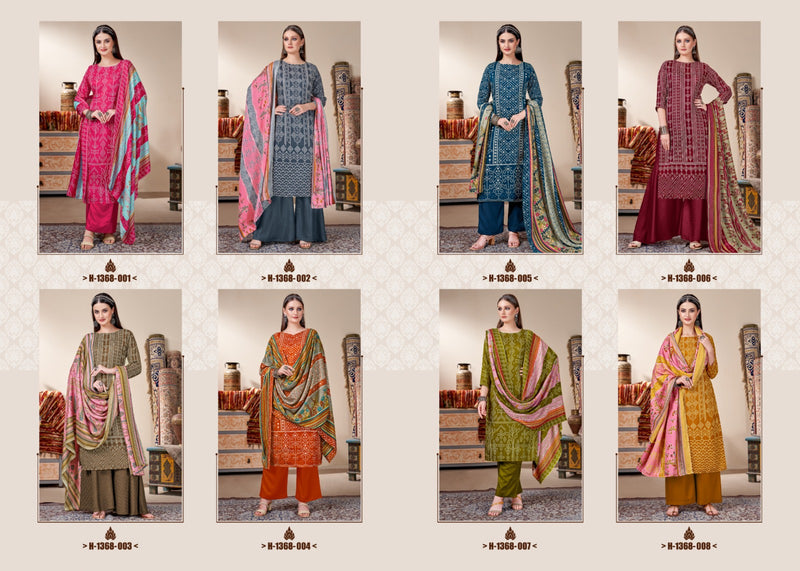 Harshit Fashion Hub Panghat Pashmina Designer Print Winter Suit Collection