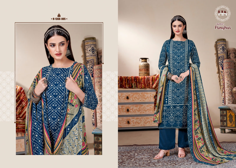 Harshit Fashion Hub Panghat Pashmina Designer Print Winter Suit Collection
