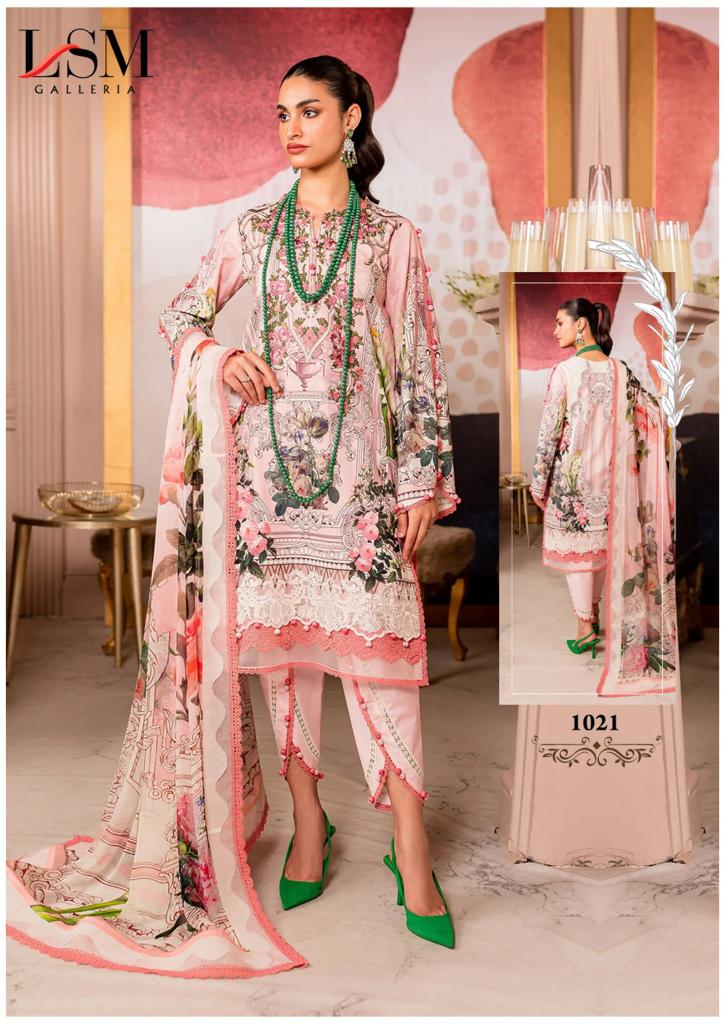 Lsm Galleria Parian Dream Vol 3 Heavy Luxury Lawn Cotton Daily Wear Salwar Suit