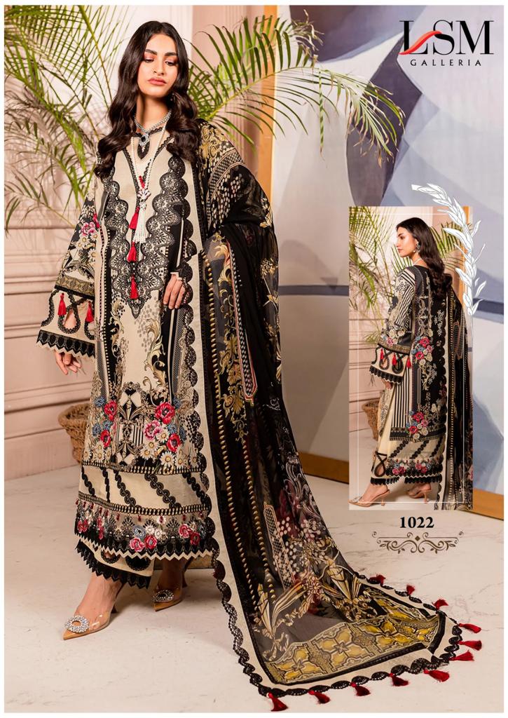 Lsm Galleria Brand Parian Dream Vol 3 Lawn Cotton Designer Salwar Kameez