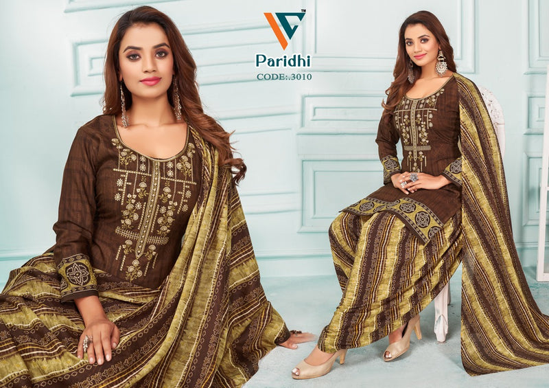 Vandana Creation Paridhi Vol 3 Cotton Neck Embroidery Designer Work Suits