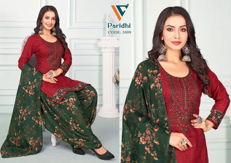 Vandana Creation Paridhi Vol 3 Cotton Neck Embroidery Designer Work Suits