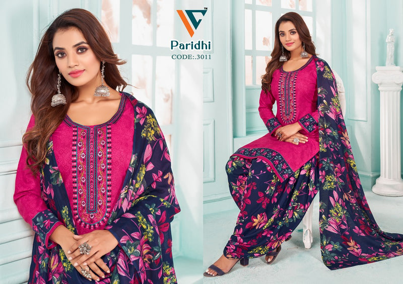 Vandana Creation Paridhi Vol 3 Cotton Neck Embroidery Designer Work Suits