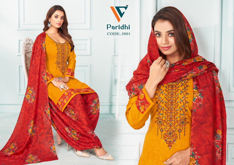 Vandana Creation Paridhi Vol 3 Cotton Neck Embroidery Designer Work Suits