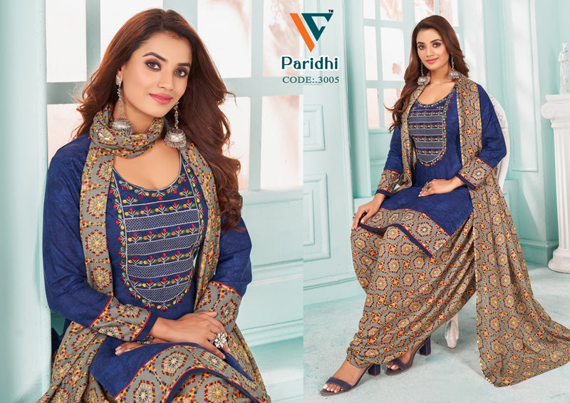 Vandana Creation Paridhi Vol 3 Cotton Neck Embroidery Designer Work Suits